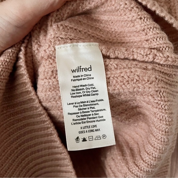 WILFRED | Montpellier Turtleneck Sweater Size XXS Pink - Picture 8 of 9
